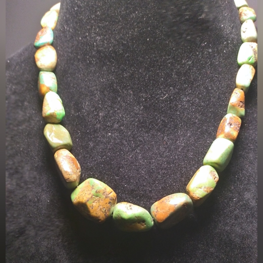 Turquoise Dessert Rose Necklace